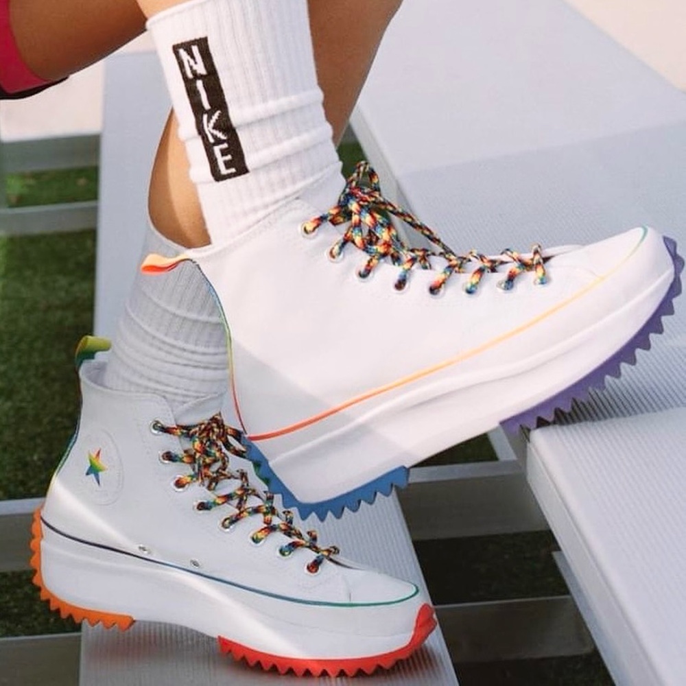 Converse Run Star Hike Rainbow Pride Sneakers